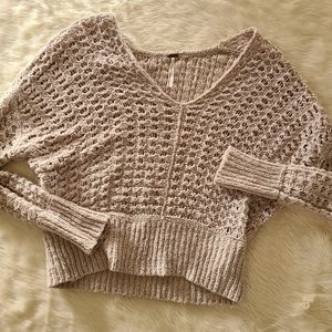 Free people slouchy open knit sweater S